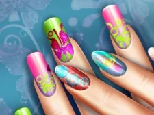 Echte bloemenmanicure